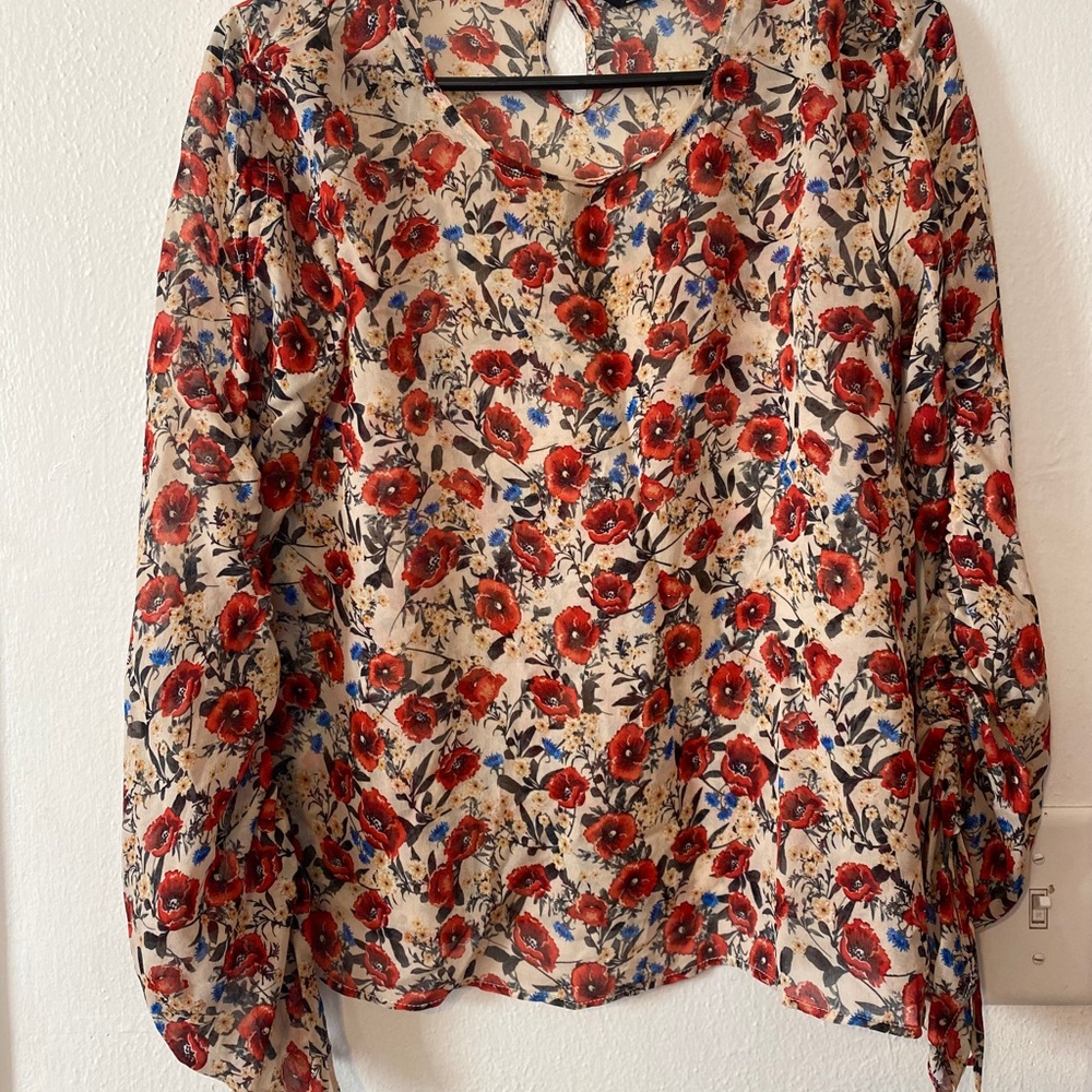 Zara Woman Floral Top Size S